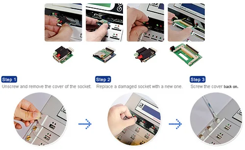 Vervangbare poorten - erasers cf compactflash memorycards wissen cfast geheugenkaarten