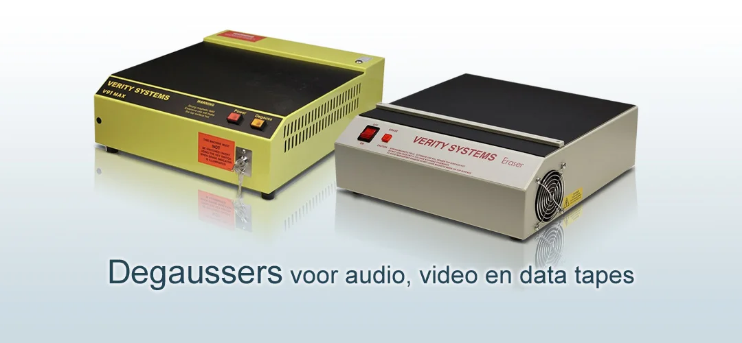 Degaussers voor audio video data tapes